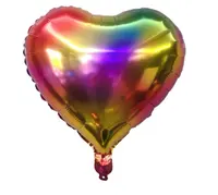 Inflatable Helium Balloon, Aluminum Film, Heart, Star