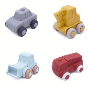 Tùy chỉnh sinh thái thân thiện Silicone bé Đồ chơi học tập Montessori giáo dục nhỏ mini xe đồ chơi - Product Image 3