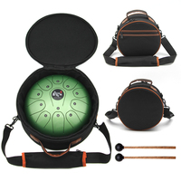 10" Matt Drum a B D E F# a B D Pentatonic Musical Scale Steel Tongue tank Drum with Free case and Mallets Percussion Instruments