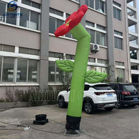 Décoration d'événement, tube de danseur gonflable en forme de fleur au design élégant avec souffleur