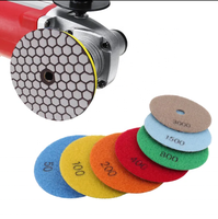 Tampon diamanté de polissage 4 "pour disques de polissage pour granit et marbre Béton Terrazzo