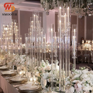 SMS Modern Wedding Props - Candelabro <span class=keywords><strong>de</strong></span> Cristal <span class=keywords><strong>de</strong></span> 150 cm <span class=keywords><strong>de</strong></span> Altura con 12 Brazos, Centro <span class=keywords><strong>de</strong></span> <span class=keywords><strong>Mesa</strong></span> <span class=keywords><strong>para</strong></span> Decoración <span class=keywords><strong>de</strong></span> Hoteles y Hogares - Product Image 1