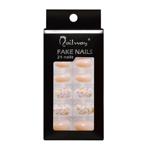 Nuevo <span class=keywords><strong>diseño</strong></span> 24pcs fábrica colores brillo degradado <span class=keywords><strong>Rosa</strong></span> <span class=keywords><strong>uñas</strong></span> falsas ABS Material <span class=keywords><strong>de</strong></span> prensa en <span class=keywords><strong>uñas</strong></span> artificiales - Product Image 6