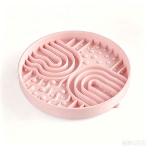 Gamelle anti-renversement de qualité alimentaire pour animaux de compagnie, avec design <span class=keywords><strong>labyrinthe</strong></span> pour une alimentation lente, et ventouse puissante pour l'alimentation quotidienne des petits animaux. - Product Image 6