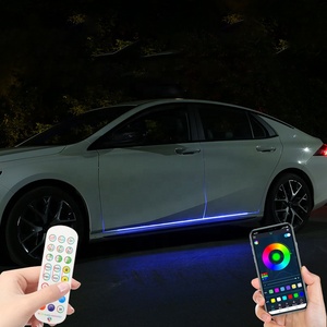 Nhà máy ô tô đèn trang trí bầu không khí Đèn Phụ Kiện Xe Hơi <span class=keywords><strong>aapp</strong></span> điều khiển từ xa cửa xe Streamer bầu không khí ánh sáng - Product Image 5