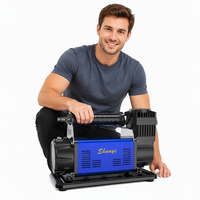 Compresseur d'air portable 12V pour pneus de voiture, gonflage rapide, robuste, avec cylindre unique en métal de 60 mm, certifié CE