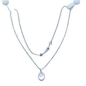 Colgante de Perla de Agua Dulce Natural de Zhuji, 11-12 mm, Forma Casi Perfecta, Brillante, con Cadena de Plata Pura, Colección de Agua Dulce - Product Image 5