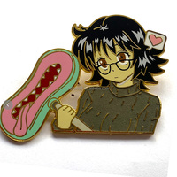 Badge en métal émaillé personnalisé avec logo, épinglette souvenir, dessin animé, paillettes, alliage de zinc, émail souple ou dur, vente en gros