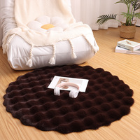 Tapis moelleux antidérapant style crème, couleur unie, pour salon, canapé, table basse, bureau, décoration de la maison