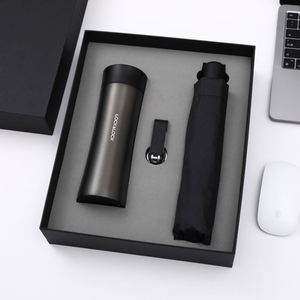 Set de Regalo Personalizado con Termo y Paraguas con Cierre, para Actividades Empresariales, Corporativas, de Empresa o Graduación, en Caja Elegante - Product Image 3