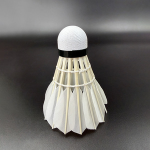 SNOWPEAK SP909 Custom OEM Badminton Shuttlecock Factory Class Pluma <span class=keywords><strong>de</strong></span> ganso para torneo duradero Buen vuelo para el Partido del club - Product Image 5