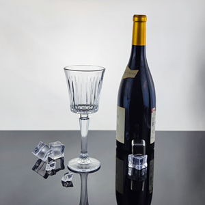 Copa de champán vintage de 205 ml con nervaduras verticales, copa transparente con tallo para vino espumoso y vajilla de bar - Product Image 6