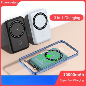 <span class=keywords><strong>Produits</strong></span> électroniques, batterie externe sans fil 15W 10000mAh avec support, entrée USB C pour la charge des téléphones mobiles - Product Image 6