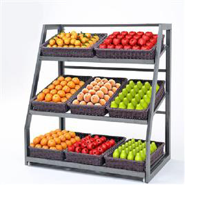 ชั้นวางของพลาสติกโลหะหลายชั้นสำหรับโชว์ผักผลไม้ - Product Image 6