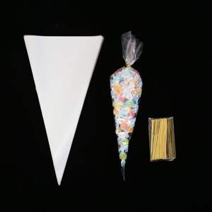 Bolsas de plástico transparentes triangulares OPP personalizadas para regalos y dulces, precio bajo, gran venta. - Product Image 6