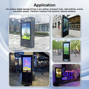 Écran publicitaire LCD 4K Full HD de 32, 43, 49, 55, <span class=keywords><strong>65</strong></span>, 75 pouces, lecteur vidéo vertical extérieur, machine de signalisation numérique étanche IP65 - Product Image 3