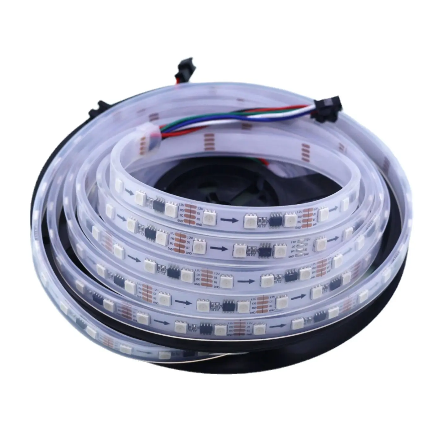 แรงดันไฟฟ้าสูง LED Strip AC100V 110V 120V 220V 230V 240V SMD5050 ไฟ LED Strip 60 leds/m 100 m ต่อม้วน LED เทป