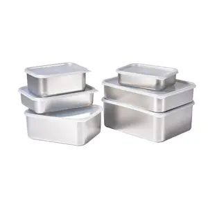 Ws161 bán buôn Nhật Bản phong cách thép không gỉ Bento hộp lạnh luntch hộp lưu trữ công suất lớn hộp