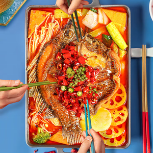 Tilapia picante congelada Lista para cocinar Pescado chino Mala Tilapia a la parrilla Pescado congelado precocinado - Product Image 2