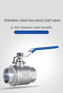 วาล์วบอลแบบลอยสองทาง ตัวเมีย สองชิ้น ทำจากสแตนเลสและทองเหลือง ล็อคได้ รุ่น OEM Zhengxing 304DN8 - Product Image 6