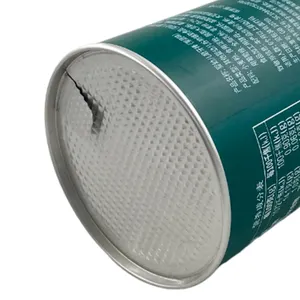 Dập nổi nghề thủ công lon thiếc cho bao bì thực phẩm Canister cấp thực phẩm 0.2-0.3mm Độ dày chất nền sắt tròn có thể tin