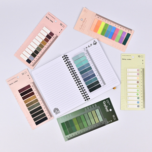 卸売PETインデックスタブ透明タグディバイダーカスタムプラスチック付箋リマインダー定規付きブックマークインデックス - Product Image 6