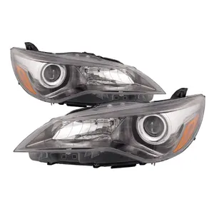 Headlight Black Style Left Driver Headlamp Side Replacement For 2015-2017 Toyota Camry LE DOT Approved