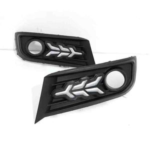 ชุดติดตั้งไฟตัดหมอกหน้าแบบไหลสามสี สไตล์เครื่องบิน พร้อมไฟเดย์ไลท์ LED สำหรับ Citroen C4 ปี 2012-2016 - Product Image 2