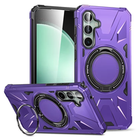 Coque de téléphone pour Samsung Galaxy A15 A14 A24 A54 5G, antichoc, TPU PC magnétique, intelligente avec béquille 360°