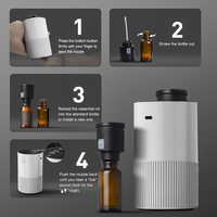 Nouveau diffuseur d'arômes portable USB-C sans eau pour voiture, nébuliseur d'huiles essentielles, purificateur d'air, capacité 5-20 ml, certifié CE
