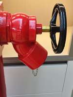 Hydrant d'incendie extérieur en fer BS EN DN100 DN150, type à long tuyau standard avec vanne en cuivre en option