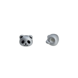 <b>Cute</b> 3D Matte Silver Panda Cat Beads Zinc Alloy Plated Scattered Beads For DIY Hair Accessories <b>Bracelet</b> Kit Chinese Style - Product Image 5