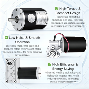 <span class=keywords><strong>Moteur</strong></span> DC compact personnalisable avec contrôle précis de la vitesse, idéal pour les accessoires automobiles, l'équipement de bureau et les machines portables. - Product Image 2