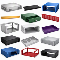 Châssis de serveur 19 pouces sur mesure pour montage en rack, cadre d'équipement 1U 2U 4U, revêtement en poudre coloré, anodisé, fabrication OEM