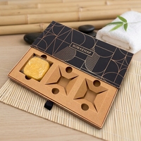 Boîte d'emballage en papier pour savon de luxe personnalisée, style coulissant, carton biodégradable, boîte cadeau haut de gamme