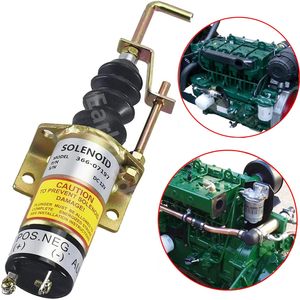Vanne solénoïde Earlyred 12V DC 366-07197 à montage sur support pour excavatrice et groupe électrogène - Product Image 5