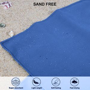 Grande serviette de sport en microfibre à séchage rapide, personnalisée, en polyester tissé, douce, pour la plage, la gym et le camping - Product Image 2