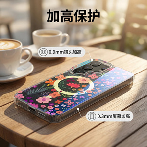 Funda para <span class=keywords><strong>Samsung</strong></span> S26 Ultra y S25 Plus, Serie Jungle <span class=keywords><strong>Blu</strong></span>-<span class=keywords><strong>ray</strong></span>, Diseño Floral Magnético IMD, Carcasa Rígida para Teléfono, Venta Internacional - Product Image 4