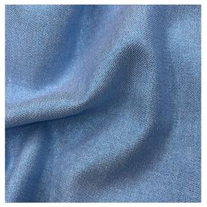 柔软的棉麻织物，金属纱混纺色织图案，用于服装和连衣裙印花亚麻织物 - Product Image 1