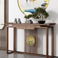 Nouvelle table console d'entrée minimaliste en bois massif de style chinois, durable, extensible, pour salon, bureau, hôtel, décoration