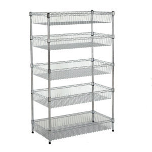 Étagère de cuisine en acier inoxydable à 5 niveaux certifiée NSF Étagère en métal multifonctionnelle pour fruits et légumes et panier de <span class=keywords><strong>restaurant</strong></span> pour marmites chaudes - Product Image 1