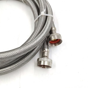 UPC NSF-61 стиральная машина гибкие 3/4 "X 3/4" впускные шланги с оплеткой из нержавеющей стали - Product Image 5