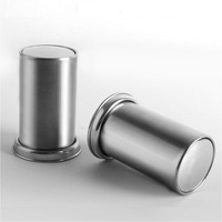 Porte-cure-dents en acier inoxydable Secret Stash Durcissement Dent Cure-dents Distributeur Presse Automatique Signature Cure-dents Organisateur