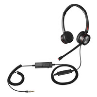Kualitas baik membatalkan kebisingan panggilan pusat pc headset mikrofon untuk pusat panggilan telepon Headset komputer