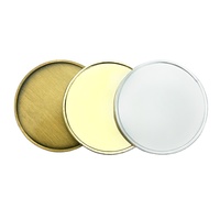 Pas de minimum de petite commande 40MM 4CM or argent laiton personnalisé gravure Laser Logo métal défi pièce vierge