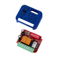 Récepteur universel intelligent 2CH WiFi 433-900MHz Commutateur Tuya Smart Life Compatible Apprentissage Roulant pour télécommande de porte de garage