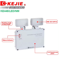 Lumières d'urgence à double tête LED en gros, lumières d'urgence automatiques à double tête LED, escalier, 2*3W LED, projecteur d'urgence double