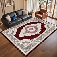 Tapis de luxe modernes à motifs floraux en polyester et tapis de salon – Écologiques, lavables, adaptés aux animaux de compagnie