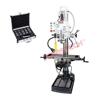 Machine de perçage et de fraisage multifonctionnelle BFM45K de 45 mm 1,5 KW, économique et de haute précision