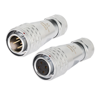 Connecteur d'aviation électrique industriel Weipu Push-Pull en métal, étanche IP67, mâle SF1610 2 broches 4P pour câble Blackmagic 4K
